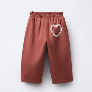 Zara Pant Heart Detail Pants